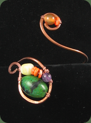 bracelet purple green orange
