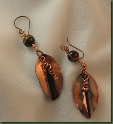 leaf earrings